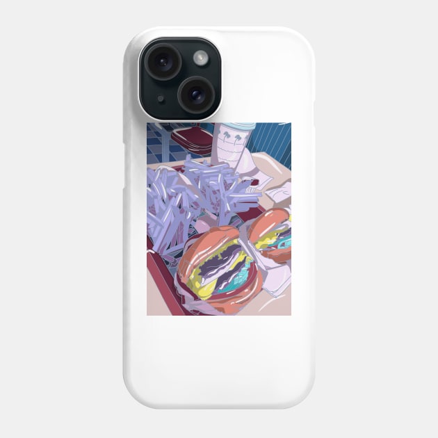 Lofi California fast food Phone Case by lavavamp