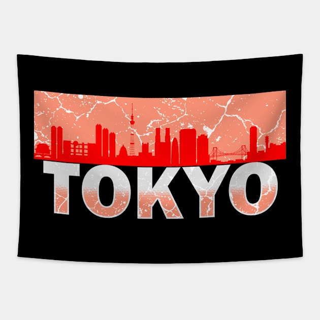 Tokyo Japan Tapestry by Mila46