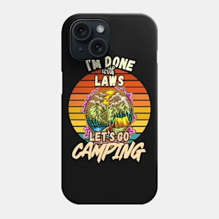 LAW AND CAMPING DESIGN VINTAGE CLASSIC RETRO COLORFUL PERFECT FOR  LAWYER AND CAMPERS Phone Case