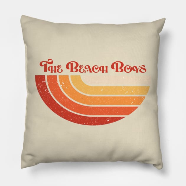 Retro style vintage The beach boys Pillow by NeniTompel