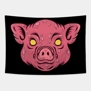 Scary Pig Tapestry