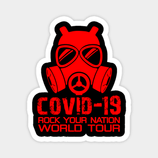 Covid-19 Rock Your Nation (Red) Magnet