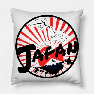 Japan Mount Fuji Land Of The Rising Sun Pillow