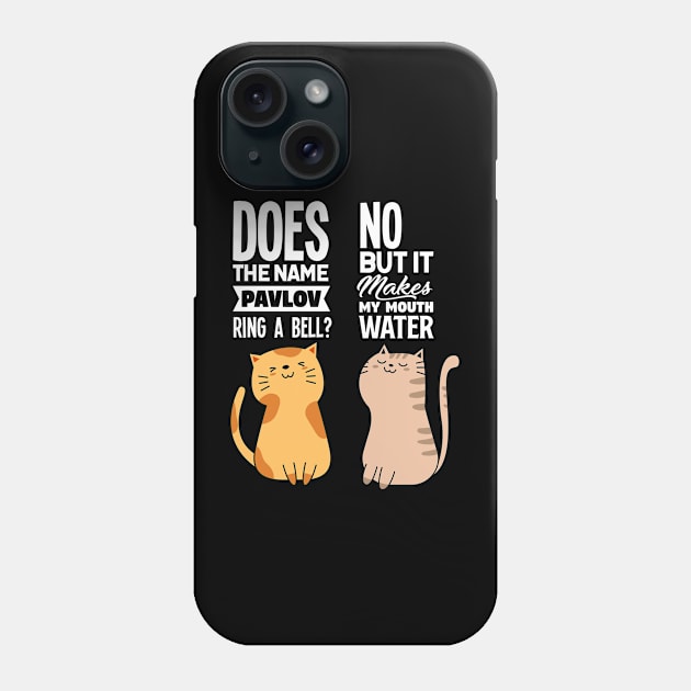 Funny Pavlov's Cat Psychology Psychologist Therapist Phone Case by merchmafia