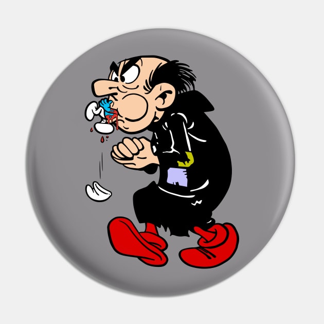 Gargamel Gets A Smurf Pin by Chewbaccadoll