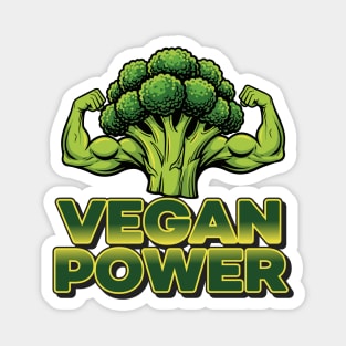 Vegan Power Broccoli Strength Magnet