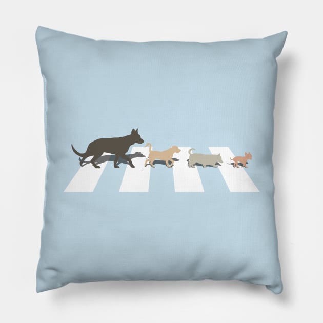 Doggo Road Pillow by CCDesign