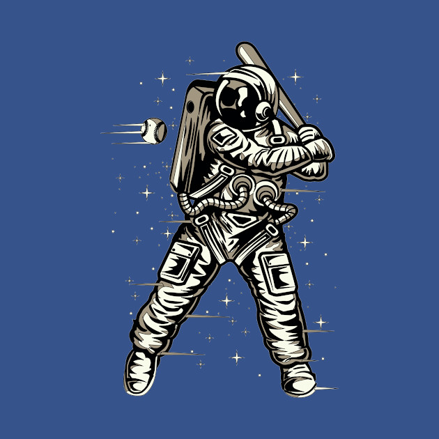 Discover Baseball Astronaut - Baseball - T-Shirt