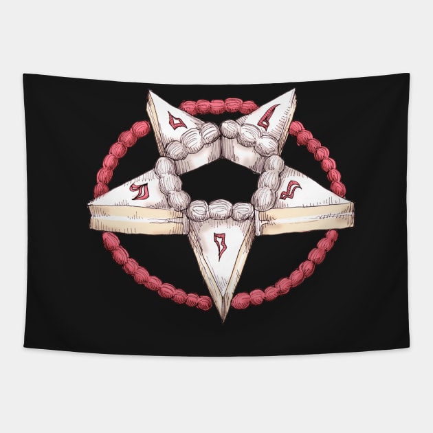 Sacrifice Cake Tapestry by LVBart