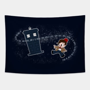 A Timelord Needs a Box Tapestry