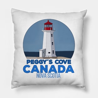 Peggys Point Lighthouse Canada Pillow