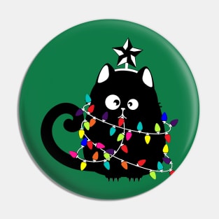 Fancy catsmas Pin