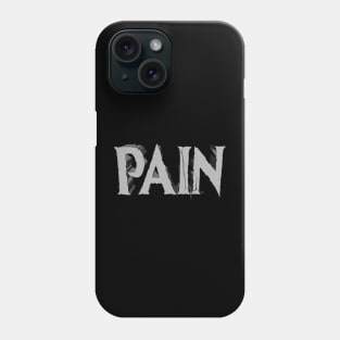 Pain text with crack Phone Case