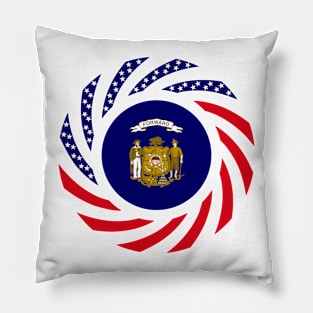 Wisconsin Murican Patriot Flag Series Pillow