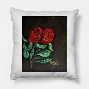 Two Roses For Mom Pillow