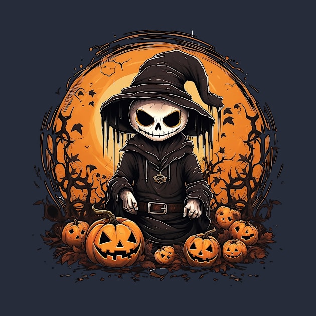 Cute Skull Mage for Halloween by MK3