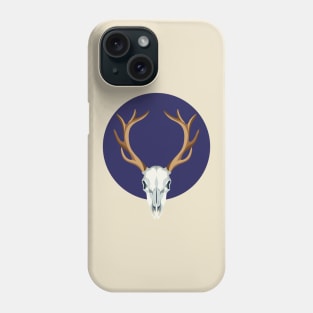 Blue deer's Skull Phone Case