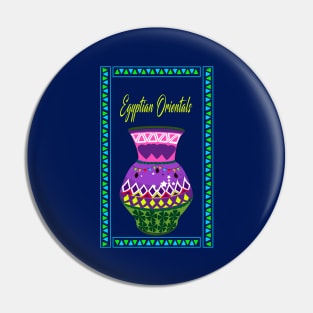 colored pottery Pin