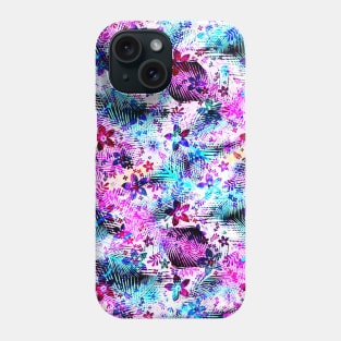 Purple Spring Flowers Pattern - Edelweiss Feathers Phone Case