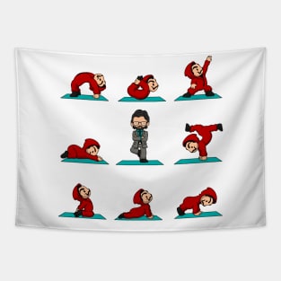 Money Heist Yoga Tapestry