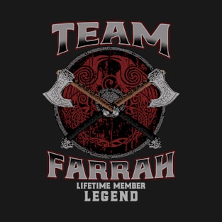 Farrah Name - Lifetime Member Legend - Viking T-Shirt