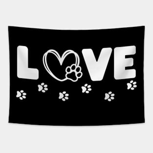 Love Dog Tapestry