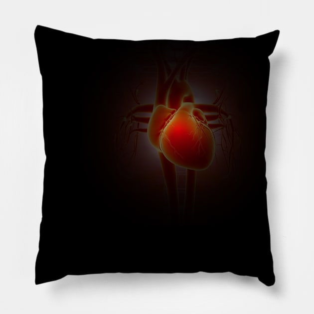 Red Heart Inside Pillow by CentipedeWorks