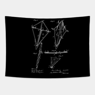 Kite Vintage Patent Hand Drawing Tapestry