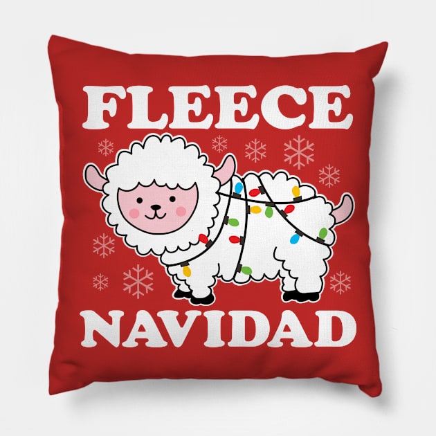 Fleece Navidad Pillow by DetourShirts