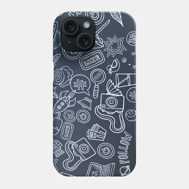 Social MEdia Phone Case by LefTEE Designs