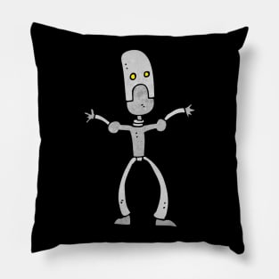 crazy robot Pillow