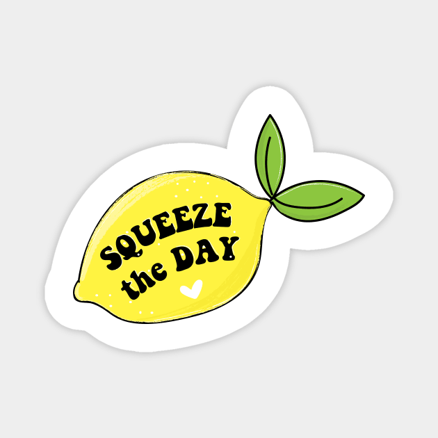 Squeeze the Day Lemon Magnet by snowshade