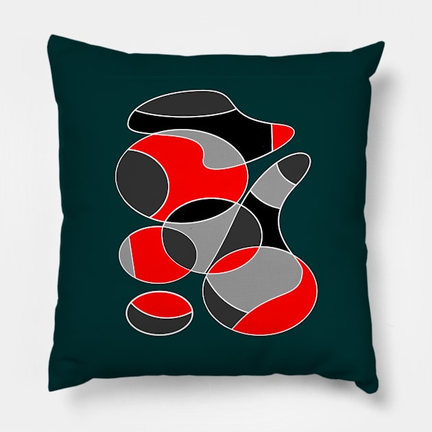 Abstract #676 Pillow by RockettGraph1cs