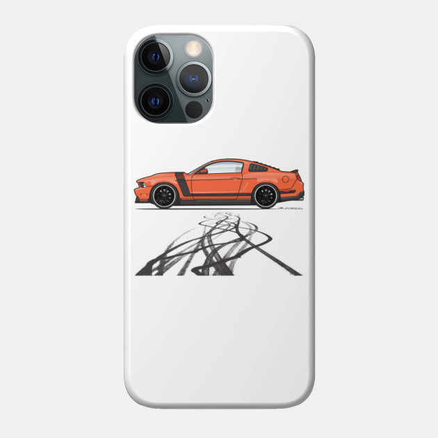 Burning Out Marks-Dark Orange - 2012 Boss 302 - Phone Case