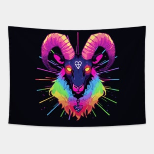 Lgbt pride Baphomet Tapestry