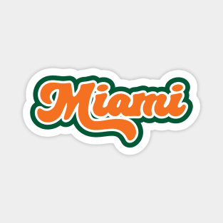 Retro Miami Script Magnet