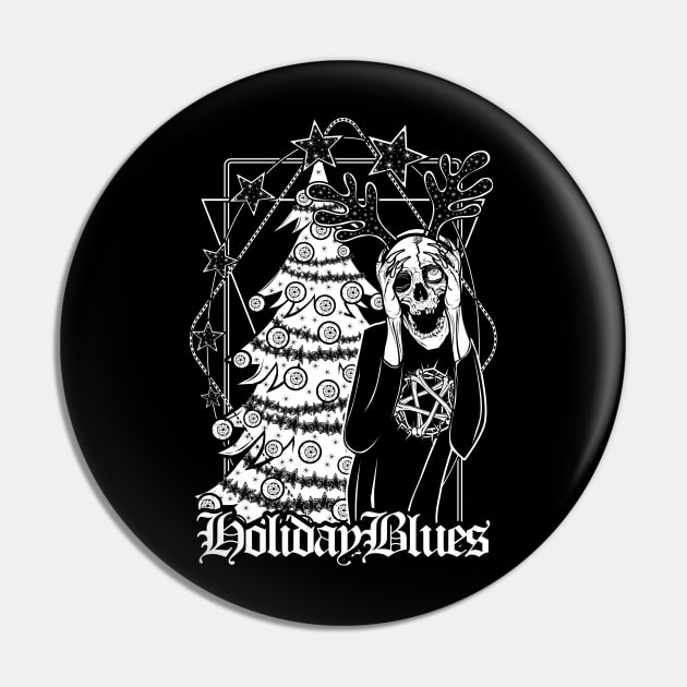 Holiday Blues Pin by Von Kowen