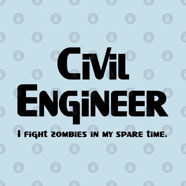 Civil Engineer Zombie Fighter by Barthol Graphics