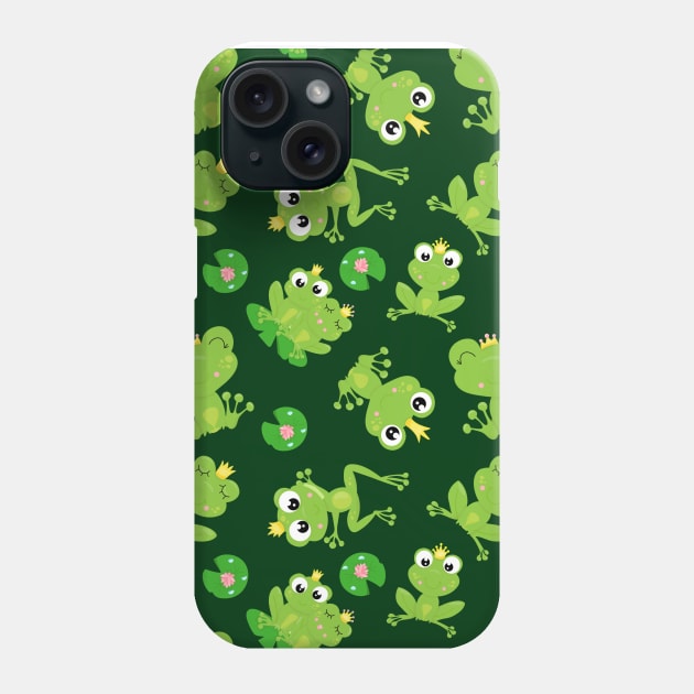 Cute Green Frogs Phone Case by epiclovedesigns