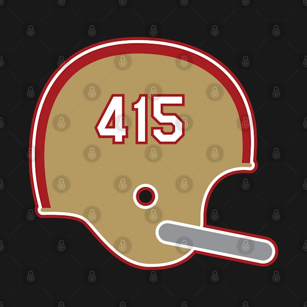 San Francisco 49ers 415 Helmet by Rad Love