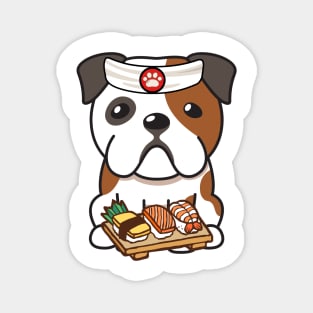 Sushi Chef English Bulldog Magnet