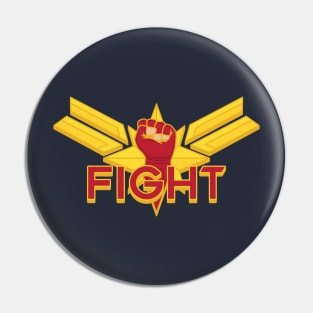 Superhero Women's Fight Pin