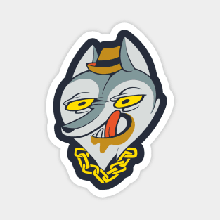 Peanut Butter Wolf Magnet