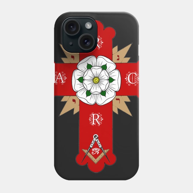 Rosy Cross Phone Case by albion