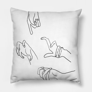 Wobbly Hands Contour Pillow