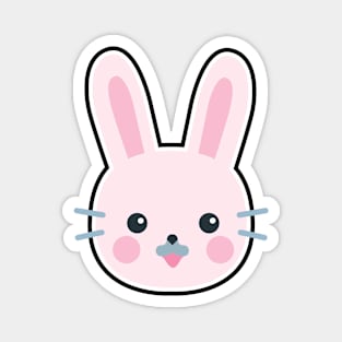 Cute Kawaii Pink Bunny Magnet