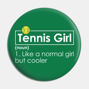 Tennis-Girl Pin