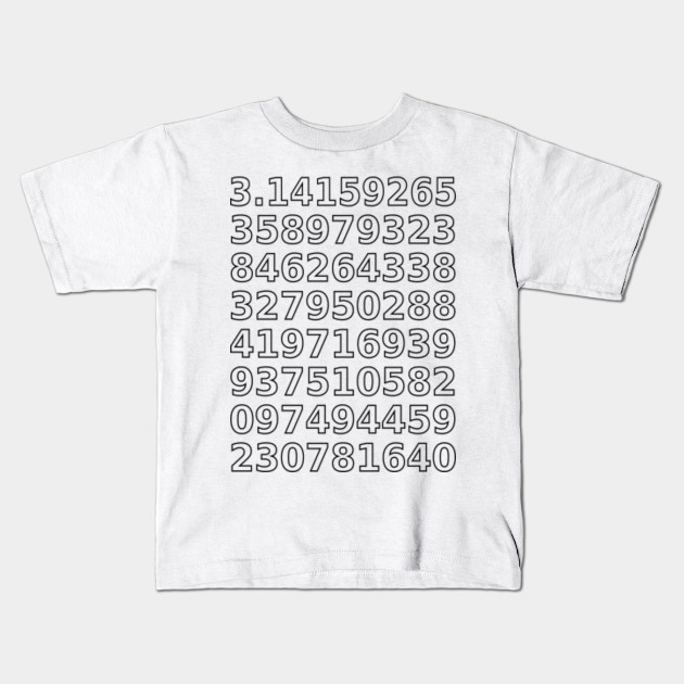Limited Edition Exclusive Coloring Page Pi Day Digits Of Pi Coloring Page Pi Day Digits Of Pi Kids T Shirt Teepublic