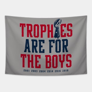 Patriots Trophies Are For The Boys Tapestry