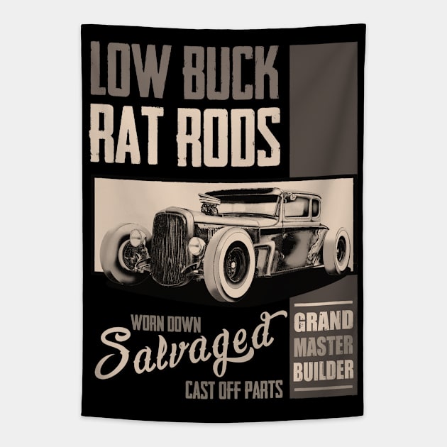 Ratrod Low Buck Tapestry by hardtbonez